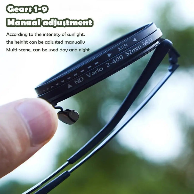Sunglasses ND9 Adjustable Dimming  Handmade Men's Fishing Filter Glasses UV400 Personalized Polarizing For Male Women Eyeglasses