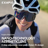 KAPVOE New Technology Nano Lenses Cycling Glasses Outdoor Sports Sunglasses Bike Eyewear Men Women MTB Bicycle UV400 Protective