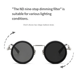 A61P ND9 Fishing Filter Adjustable Dimming Polarized Sunglasses UV Resistant High-Definition Glasses 49Mm