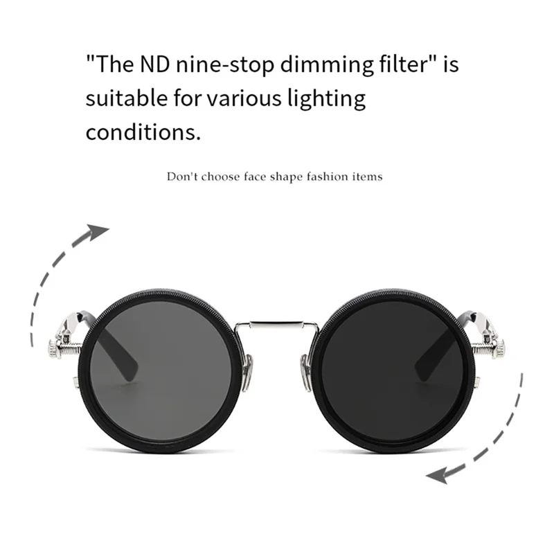 A61P ND9 Fishing Filter Adjustable Dimming Polarized Sunglasses UV Resistant High-Definition Glasses 49Mm