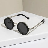 Fashion 9 Level Dimming Fishing Sunglasses Round with Glasse Case Anti-UV Glasses Adjustable Sunglasses Fishing