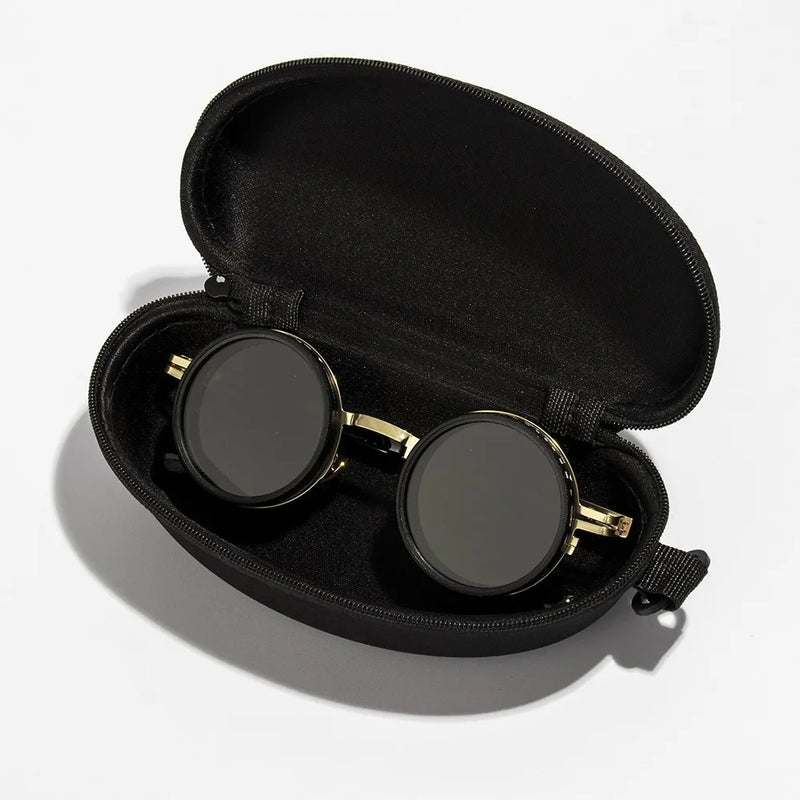 Fashion ND2-400 Adjustable Dimming Glasses 9 Level UV400 Fishing Sunglasses With Glasse Case ND Filter Eyewear Driving