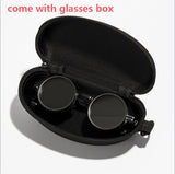 Protective Glasses Punk Polarized Round Sunglasses ND9 Adjustable Dimming Sun Glasses Men Women Fishing Eyeglasses Outdoor UV400
