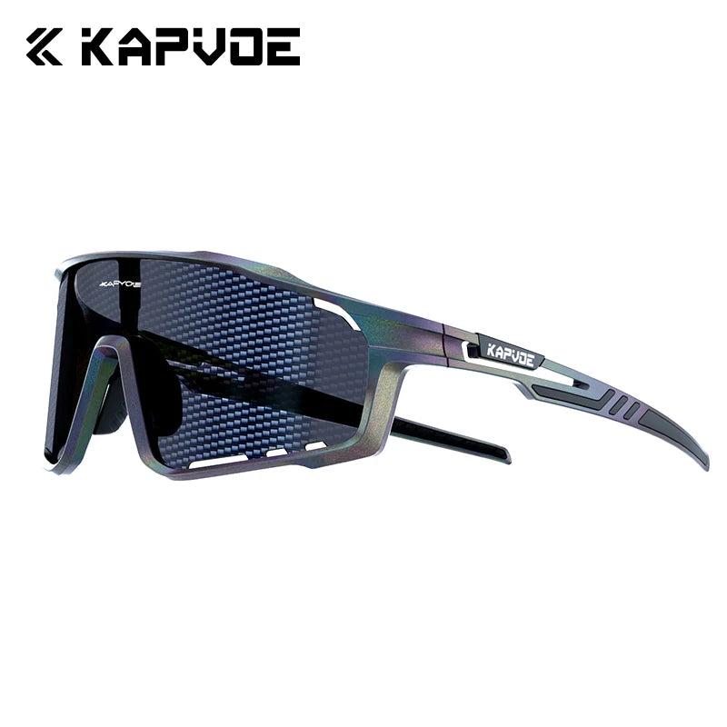 KAPVOE New Technology Nano Lenses Cycling Glasses Outdoor Sports Sunglasses Bike Eyewear Men Women MTB Bicycle UV400 Protective