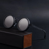 ND9 Adjustable Dimming Sun Glasses Polarized Round Sunglasses Men Women Retro Punk Fishing Eyeglasses Outdoor Shades UV400