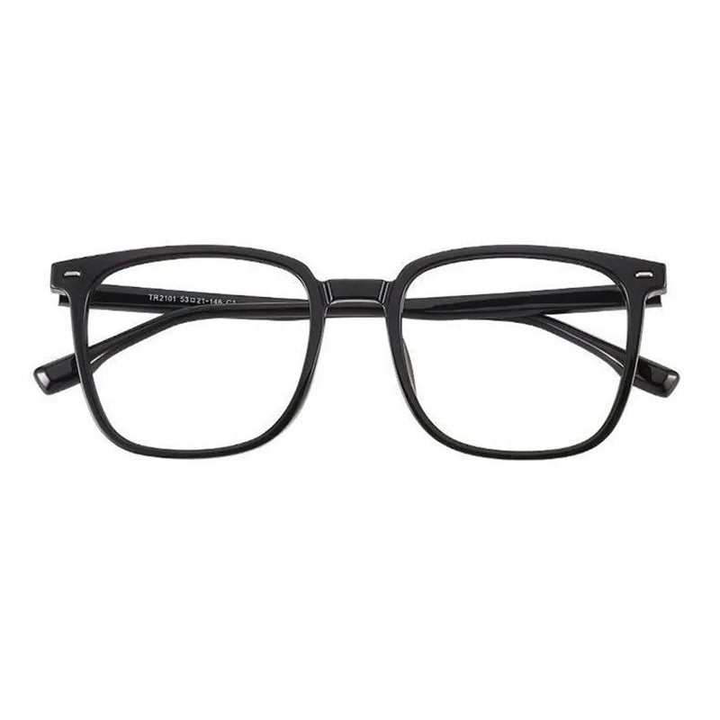 Smart Photochromic Oversized Glasses Women Square Frame Light Adaptive No Makeup Look High Quality Optical Protection Eyewear
