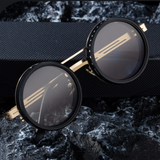 ND9 Adjustable Dimming Sun Glasses Polarized Round Sunglasses Men Women Retro Punk Fishing Eyeglasses Outdoor Shades UV400