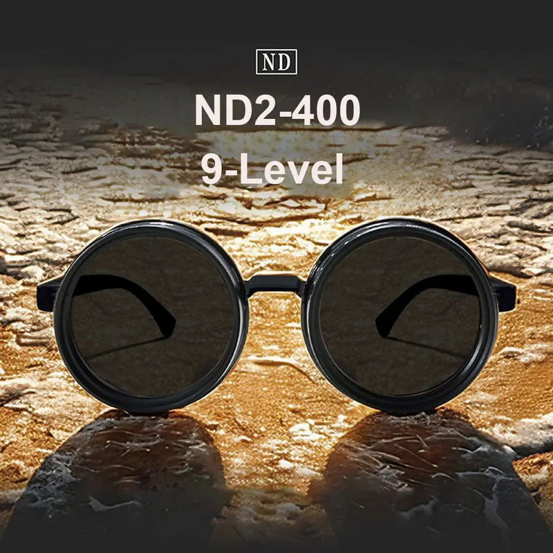 New ND2-400 Adjustable Dimming Glasses ND Filter UV400 Fishing Sunglasses 9 Level With Glasse Case Eyewear Outdoor
