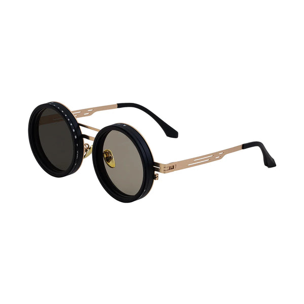 ND9 Adjustable Dimming Sun Glasses Polarized Round Sunglasses Men Women Retro Punk Fishing Eyeglasses Outdoor Shades UV400