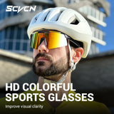SCVCN New Outdoor Cycling Goggles Men Hiking Sunglasses Women Sports Eyewear Mountain Cycling Goggles UV400 Protection Glasses
