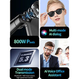 LIGE New AI Smart Glasses 800W Pixels Camera Glasses ChatGPT Translation Voice Control Bluetooth Call Sport Smart Sunglasses Man